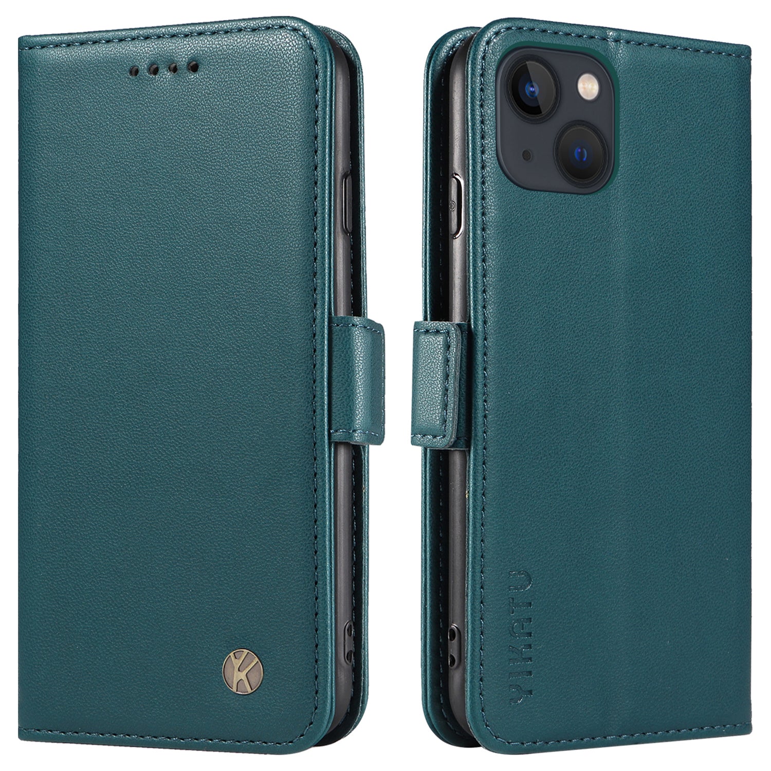 YIKATU YK-003 Flip Cover til iPhone 13 mini 5,4 tommer Anti-ridse PU læderholder Telefonpung etui YIKATU YK-003 Flip Cover til iPhone 13 mini 5,4 tommer Anti-ridse PU læderholder Telefonpung etui